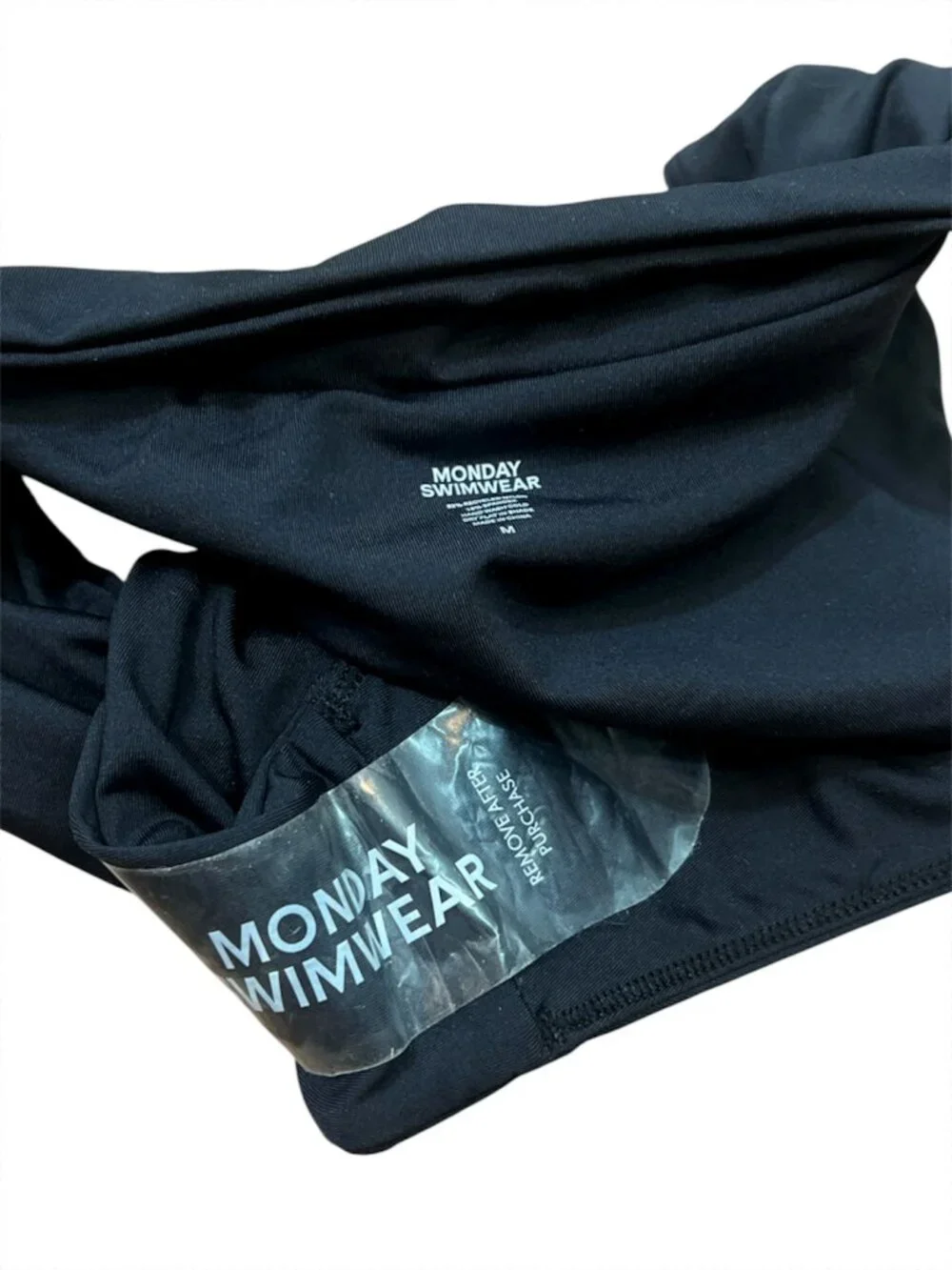 Monday Swimwear Costa Rica Bikini Bottom Black Medium NWOT $97